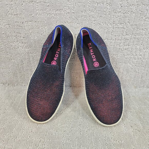 Rothy’s The Sneaker Kids Size US 4 Metallic Lattice Stitch Slip On Flat Shoes - Picture 1 of 9